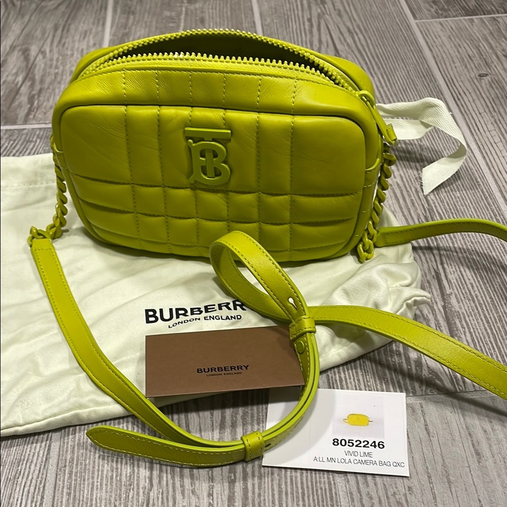 Burberry Lime Camera Bag